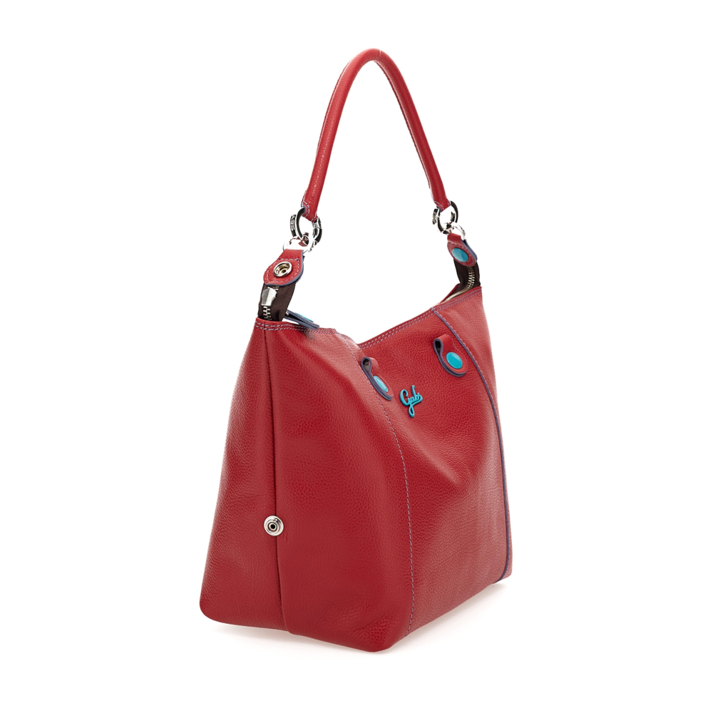 Gabs Borsa Shopping AMBRA Taglia M – Pelle, Zip Laterali Espandibili, Tracolla Removibile, Made In Italy