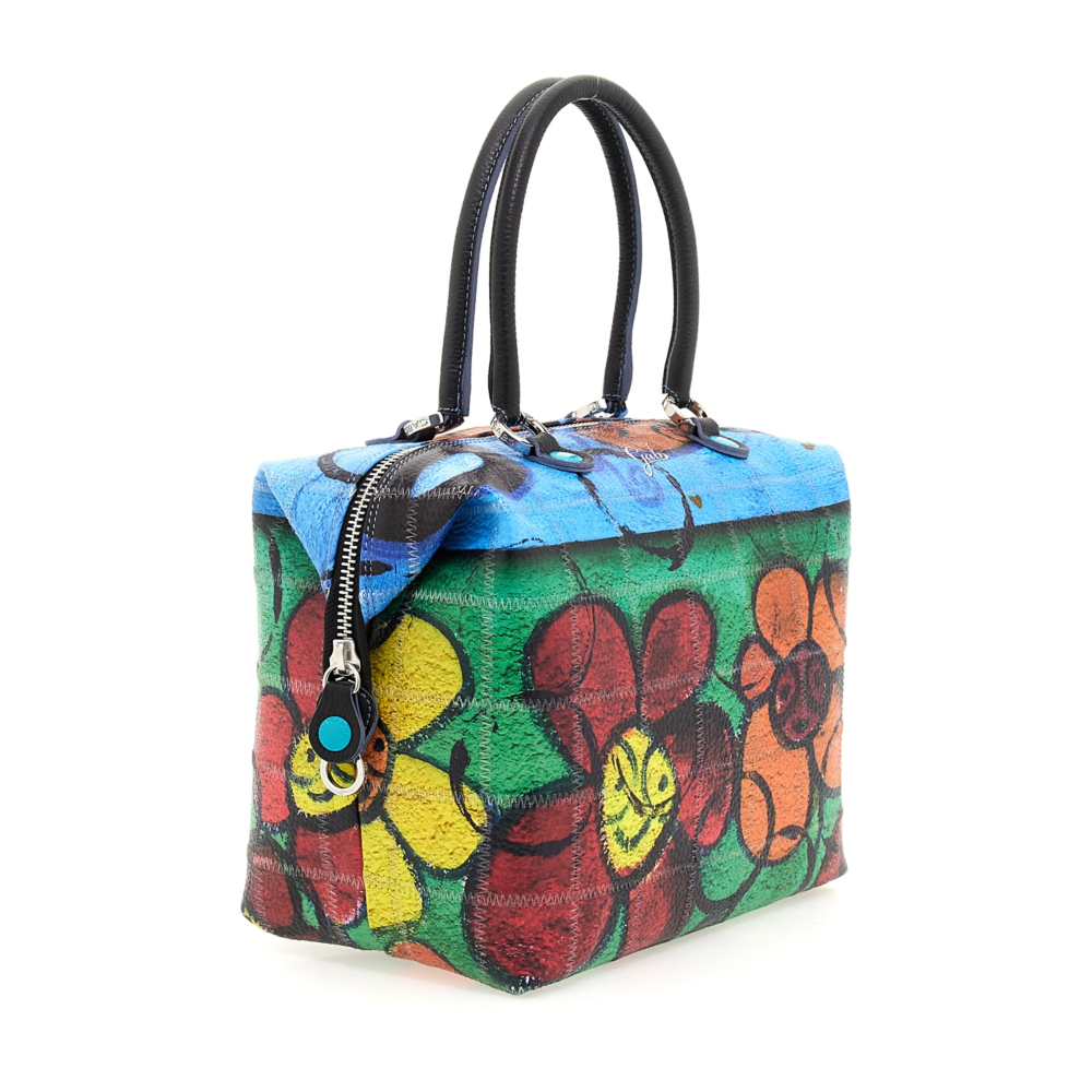 GABS Borsa G3 PLUS Taglia L - Trasformabile In Zaino O Shopper - Pelle Ruga - Made In Italy