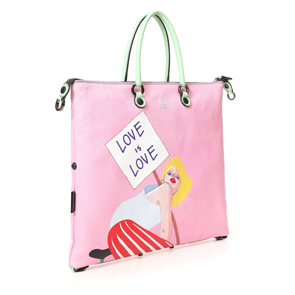 Borsa Piatta G3 SUPER TAGLIA L Rosa | Gabs