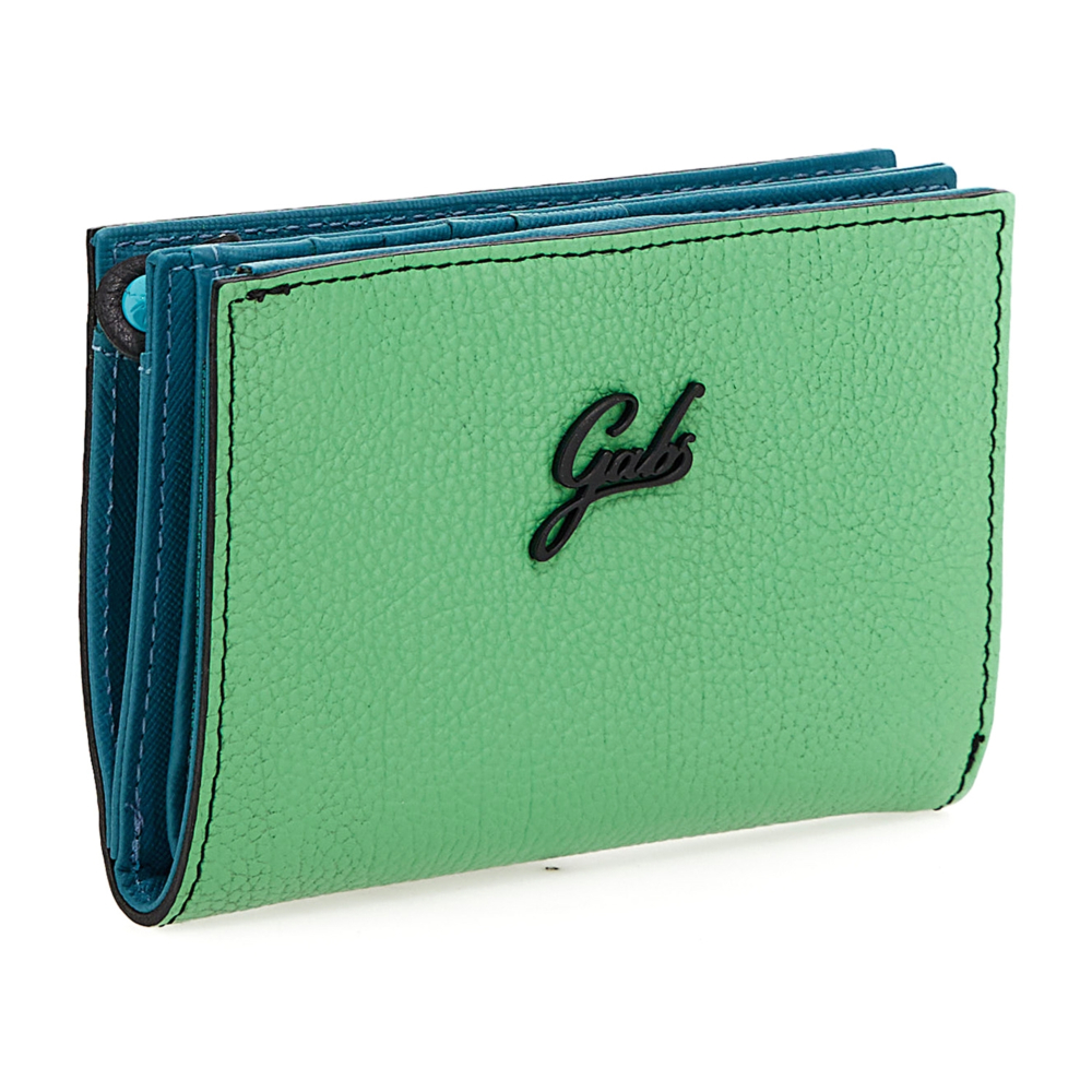 Portafoglio Gabs In Pelle Verde Militare - Stile Italiano E Funzionale