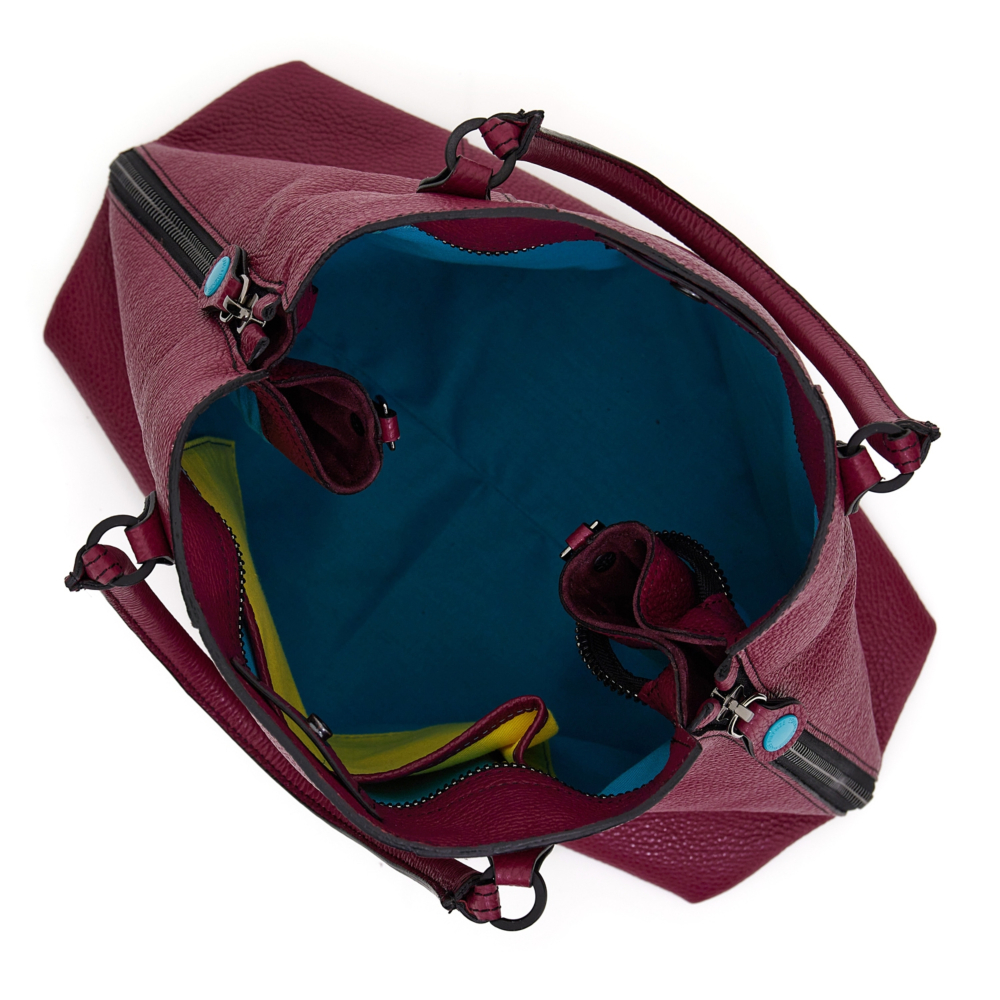 Gabs Borsa Shopping AMBRA Taglia M – Pelle, Zip Laterali Espandibili, Tracolla Removibile, Made In Italy