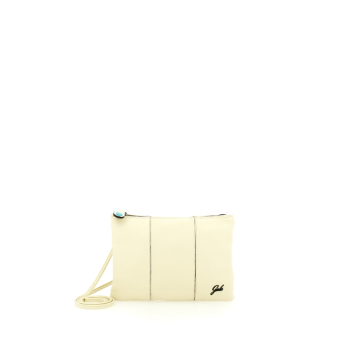Borsa A Spalla GABS Beyonce Media In Pelle - Made In Italy, Colore Panna, Dimensioni 28x20 Cm, Tracolla Rimovibile