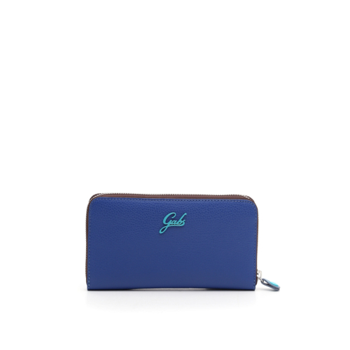 Gabor Barina Maritim Portafoglio Con Cerniera Donna - Blu Stampa Marittima - 19,5x3x10,5 Cm - 12 Slot Carte