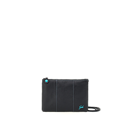 Borsa Pochette GABS BEYONCE HOLIDAY In Pelle Rossa Con Logo Nero - Made In Italy, Dimensioni 28x20 Cm