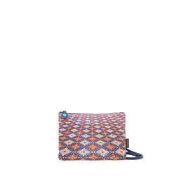 Borsa Pochette GABS BEYONCE HOLIDAY In Pelle Rossa Con Logo Nero - Made In Italy, Dimensioni 28x20 Cm
