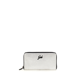 CGFA Luxury Portafoglio Porta Banconote Per Matrimonio 17x9 Cm – Avorio, Argento E Grigio Chiaro Con Frase Augurale