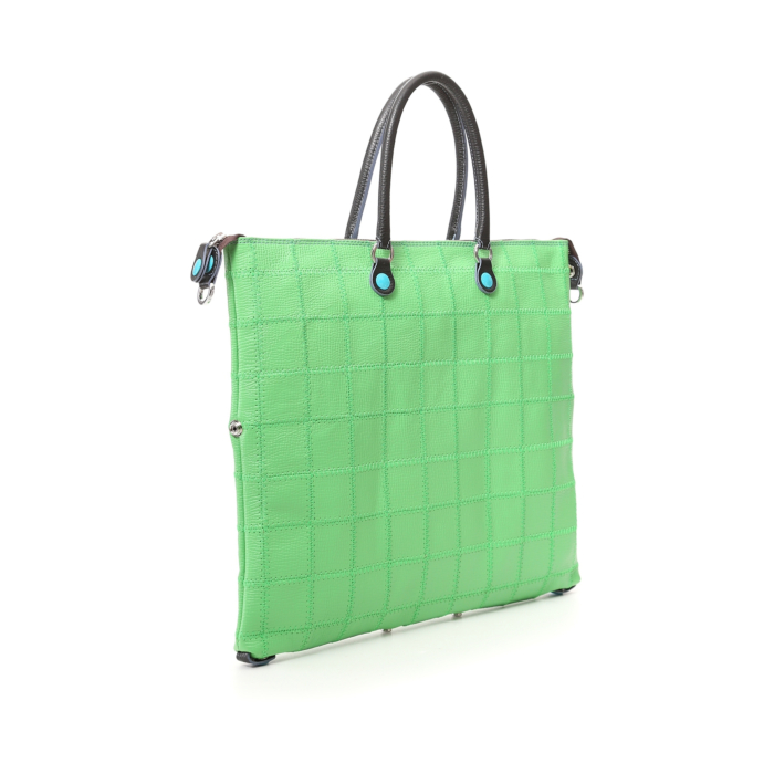 GABS BORSA A Mano G43 In Pelle Di Vitello. Verde smeraldo 41x33x1cm - EUR  139,00 - PicClick IT