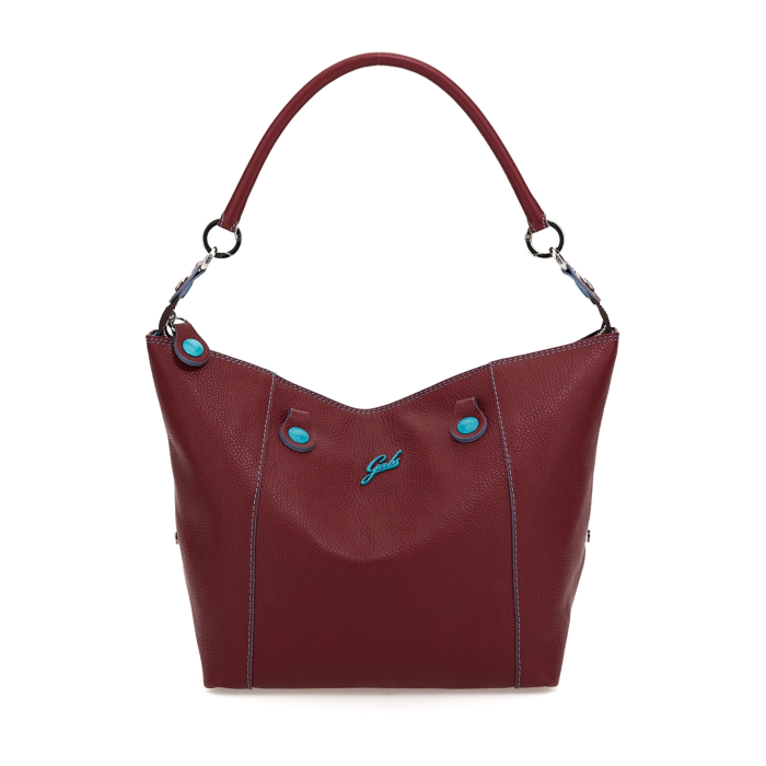 Borsa Donna GABS G3 PLUS HOLIDAY TG M - Shopper Tote Zaino Trasformabile In Pelle Rossa - Foto 13