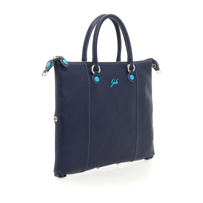 BORSA GABS G3 PLUS TG L TRASFORMABILE BULL BLACK G000033T3 X2428 C3048 INCHIOSTRO BLU | Pelletterie Reginato