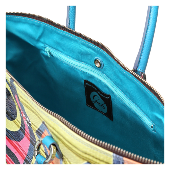 Gabs - Borsa a tracolla Fortuna Tg S in pelle Multicolor Metal Black