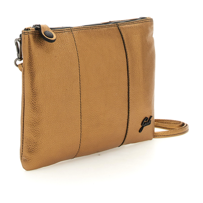 Borsa A Spalla GABS Beyonce Media In Pelle - Made In Italy, Colore Panna, Dimensioni 28x20 Cm, Tracolla Rimovibile