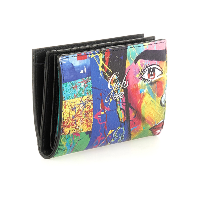 Portafoglio Donna Con Bottone GABS Gmoney14 In Pelle Stampa Fruti - 8