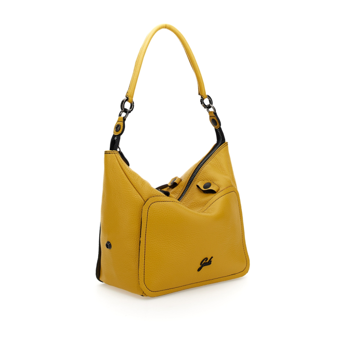 Gabs Aissa L Leather Shopper Bag - Green, Adjustable Strap, Made In Italy, Roomy Tote For Women