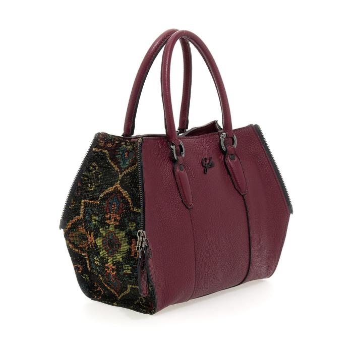 Borsa A Secchiello Gabs GABRIELLE Taglia M | Pelle BULL Opaca Con Accessori Oro | Made In Italy | Tracolla Regolabile E Shopping Bag Inclusa | Dimensioni 22x10x22 Cm